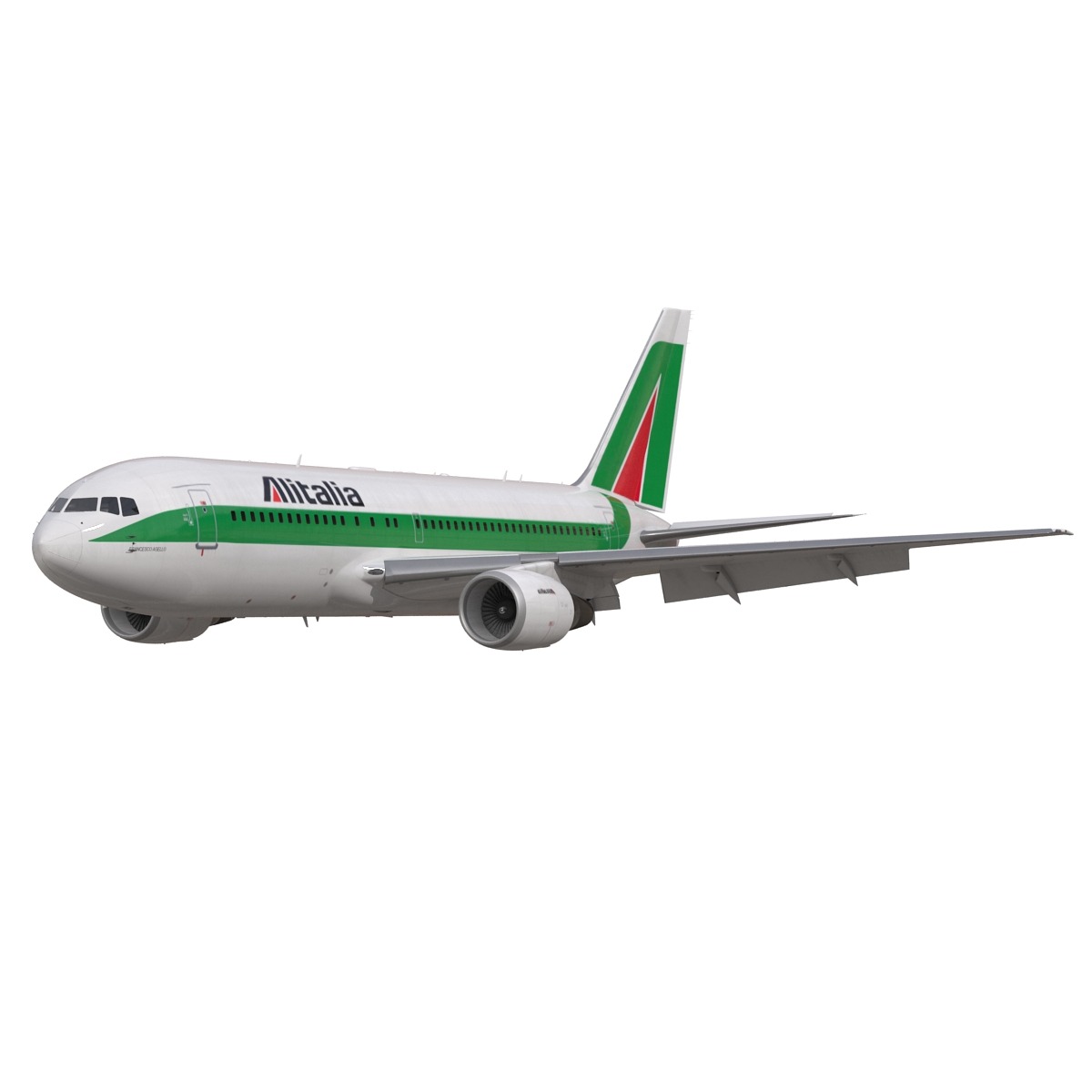 3D model Boeing 767 200 Alitalia Rigged