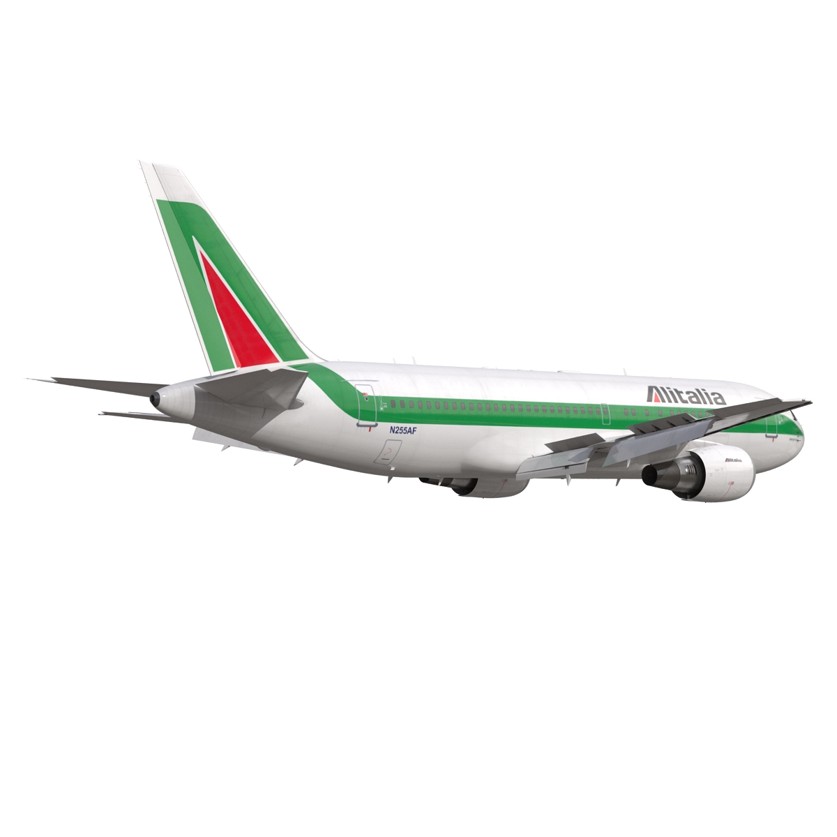 3D model Boeing 767 200 Alitalia Rigged