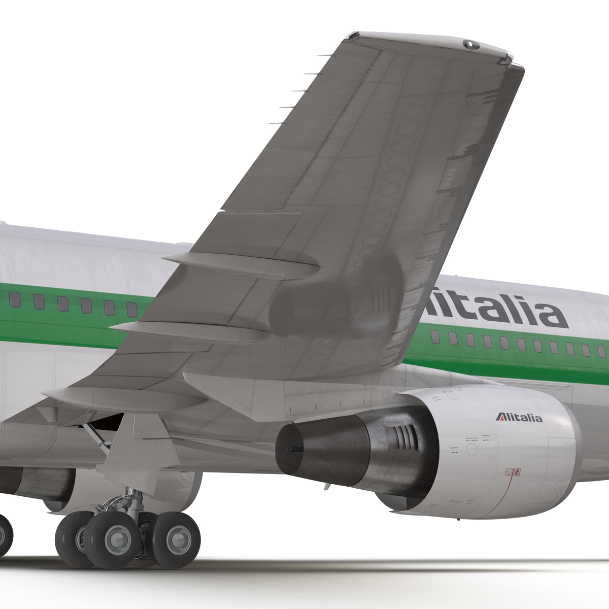 3D model Boeing 767 200 Alitalia Rigged