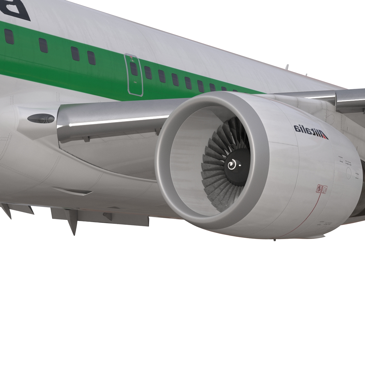 3D model Boeing 767 200 Alitalia Rigged