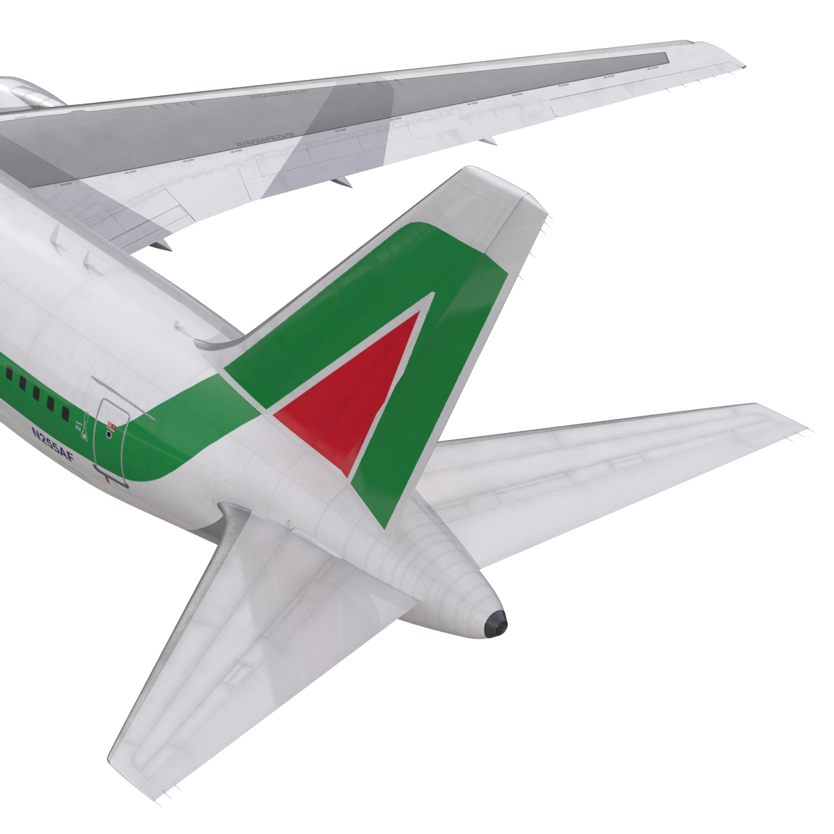 3D model Boeing 767 200 Alitalia Rigged