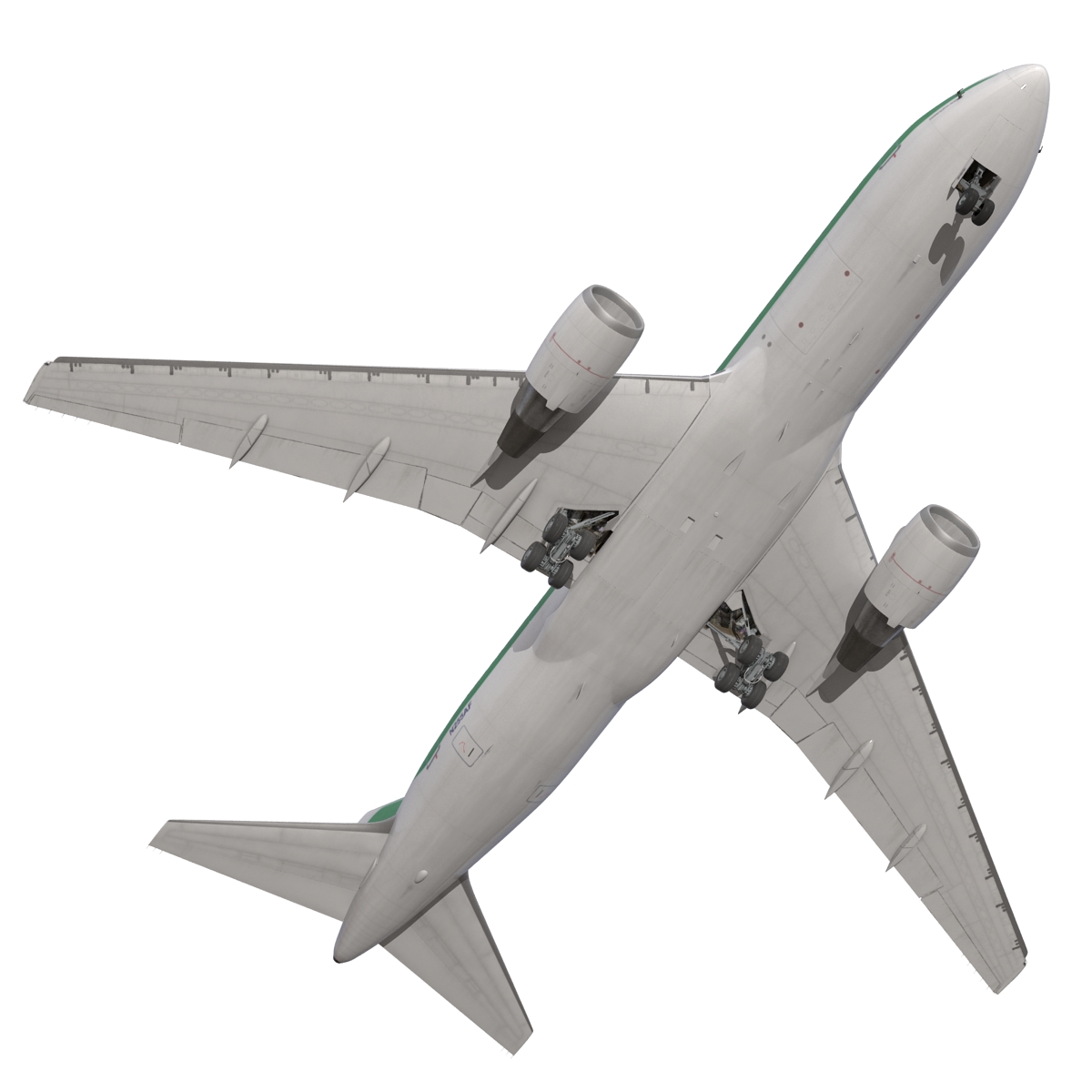 3D model Boeing 767 200 Alitalia Rigged