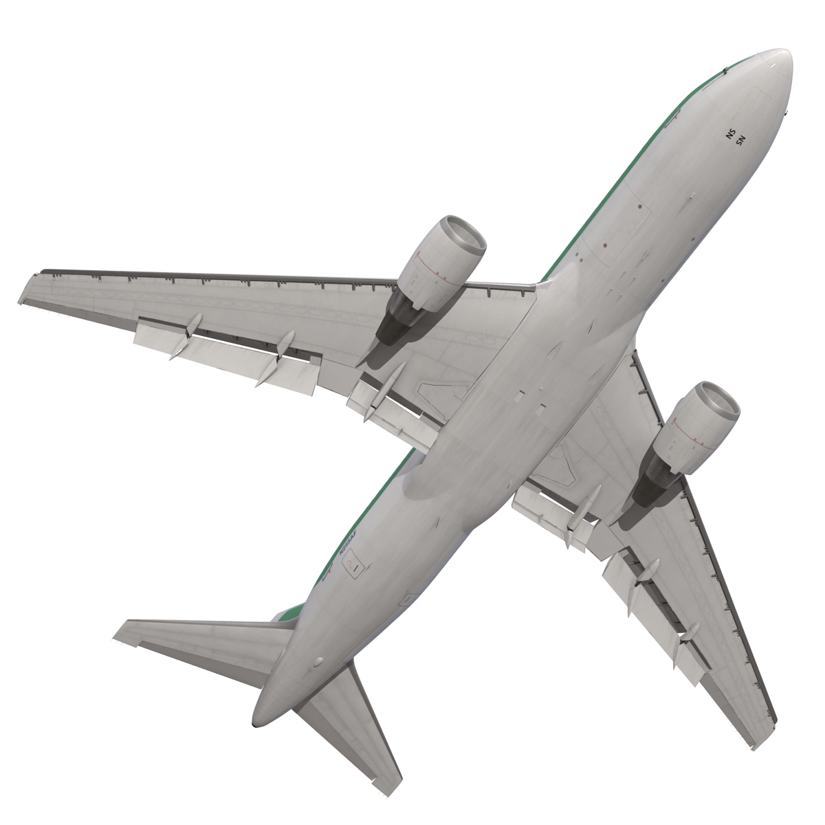 3D model Boeing 767 200 Alitalia Rigged