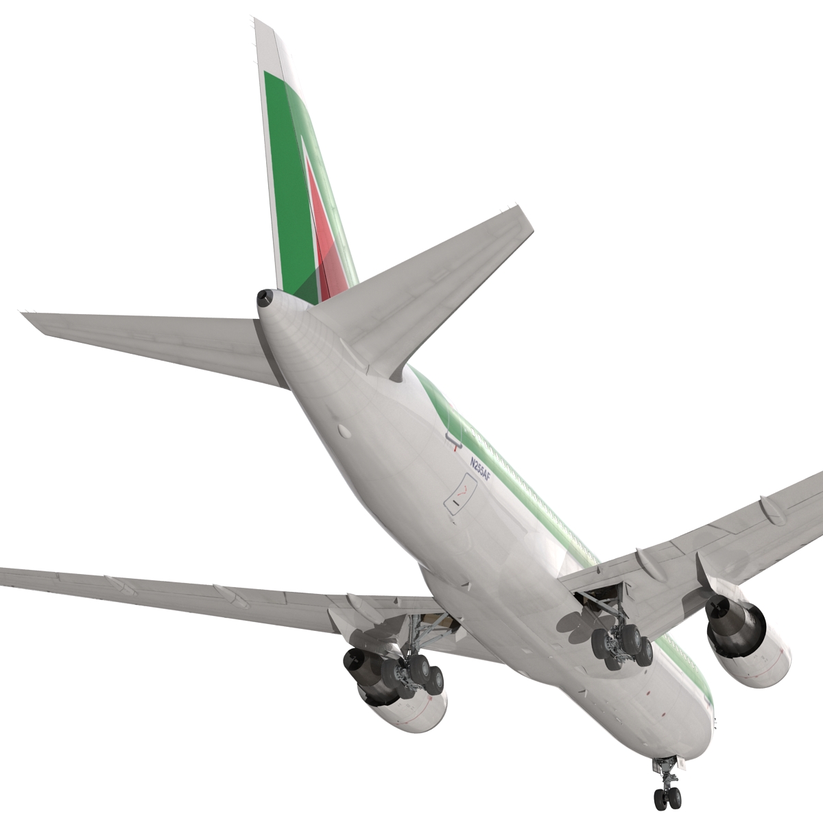 3D model Boeing 767 200 Alitalia Rigged