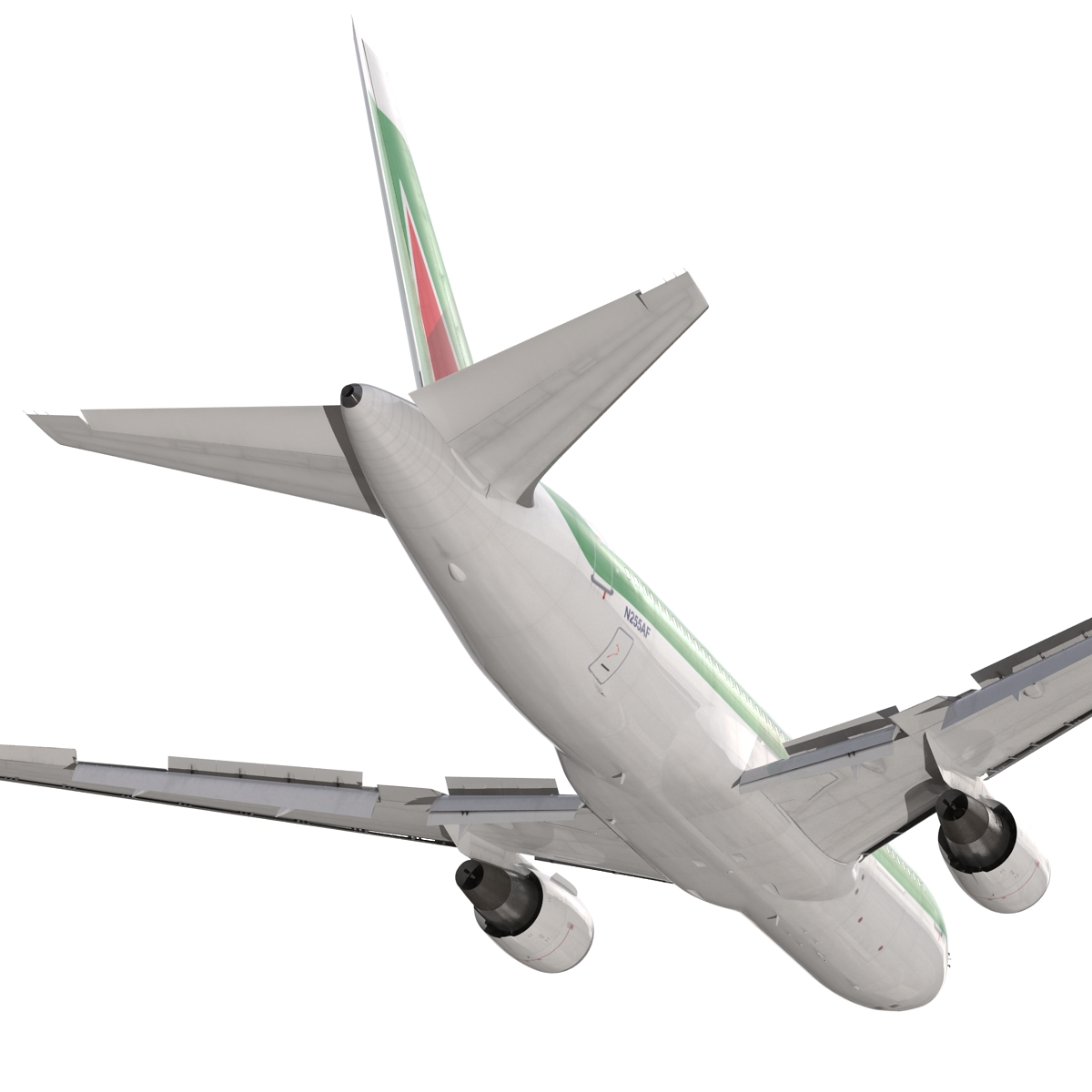 3D model Boeing 767 200 Alitalia Rigged