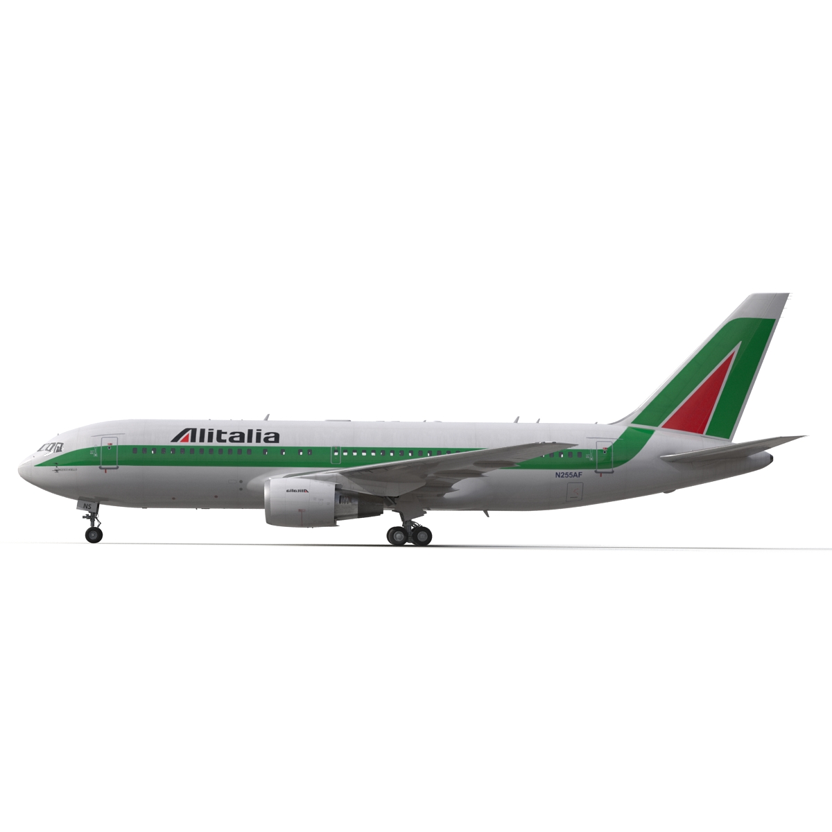 3D model Boeing 767 200 Alitalia Rigged