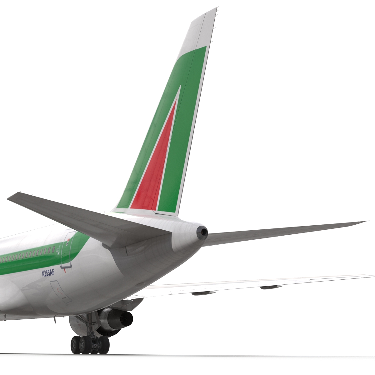 3D model Boeing 767 200 Alitalia Rigged