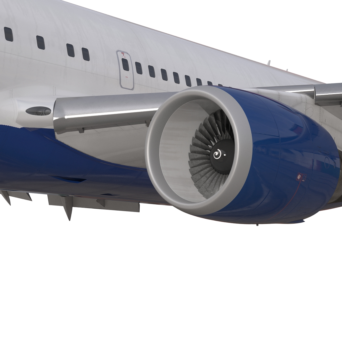 Boeing 767 200 British Airways Rigged 3D