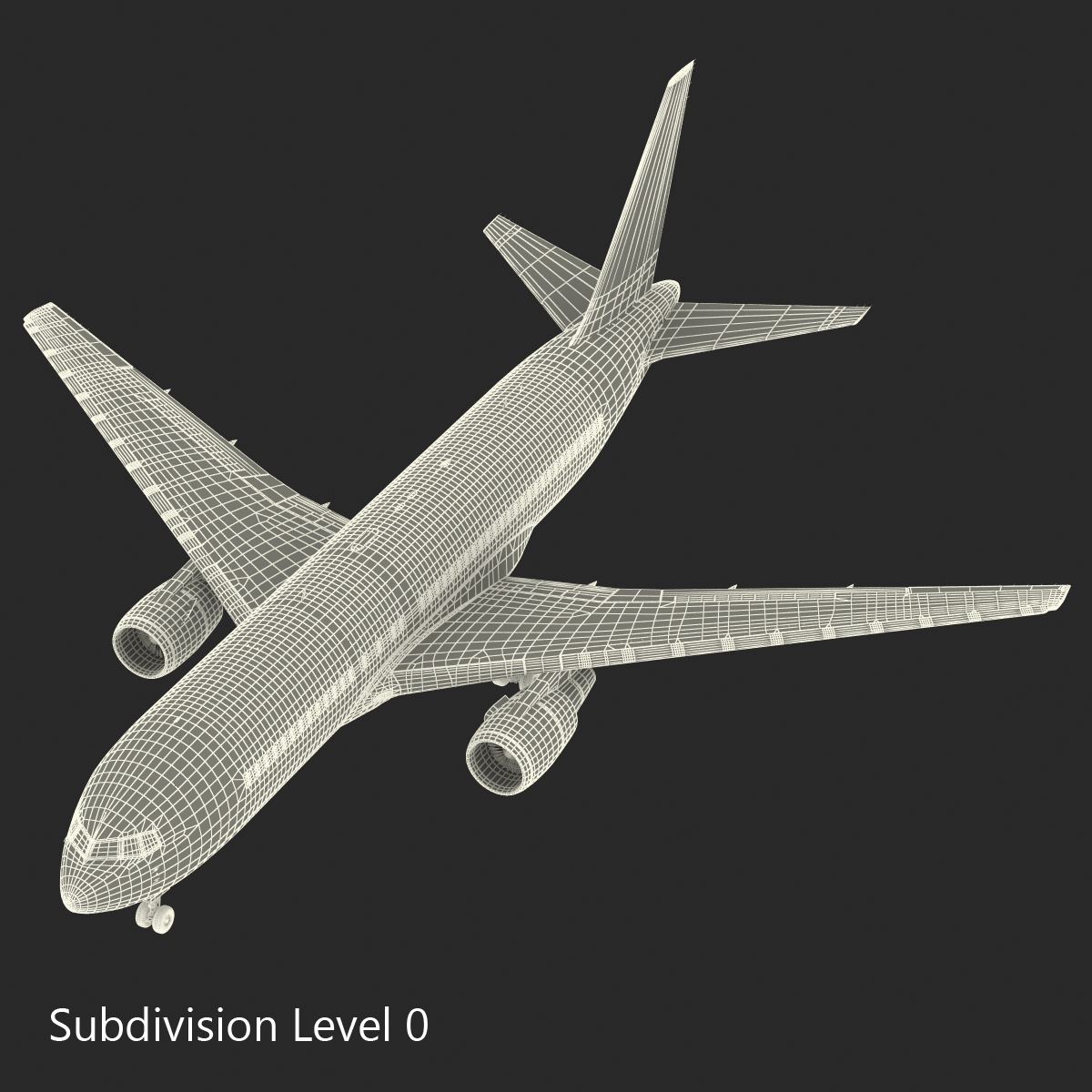 Boeing 767 200 British Airways Rigged 3D