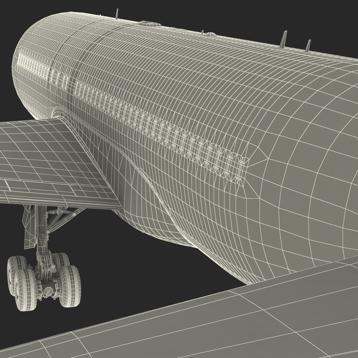 Boeing 767-200 Condor Flugdienst Rigged 3D model