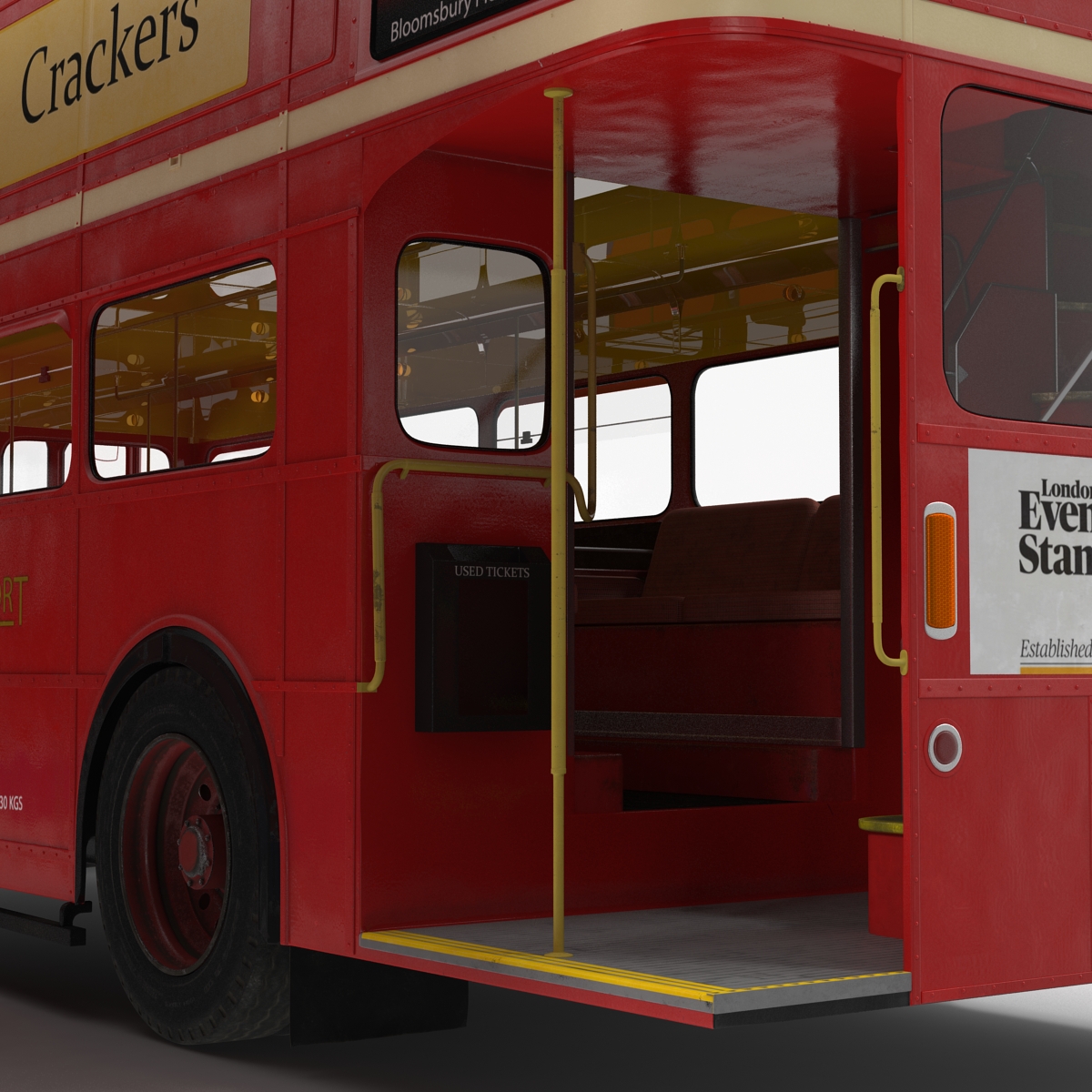 3D model London Bus and Taxi Rigged Vehicle Set 2