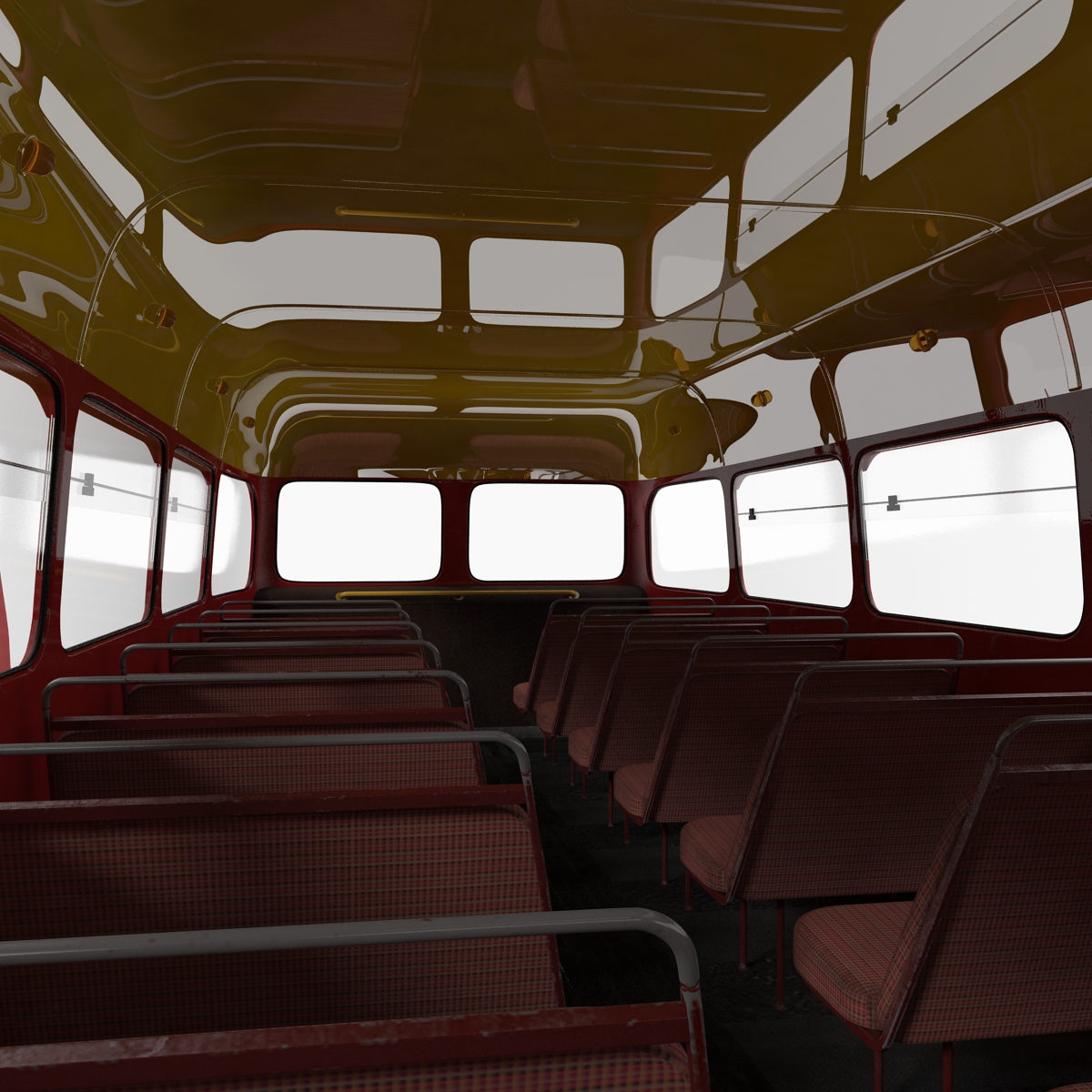 3D model London Bus and Taxi Rigged Vehicle Set 2