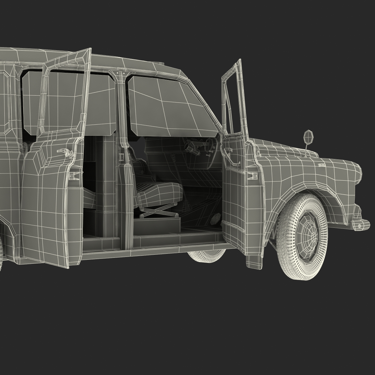 3D model London Bus and Taxi Rigged Vehicle Set 2