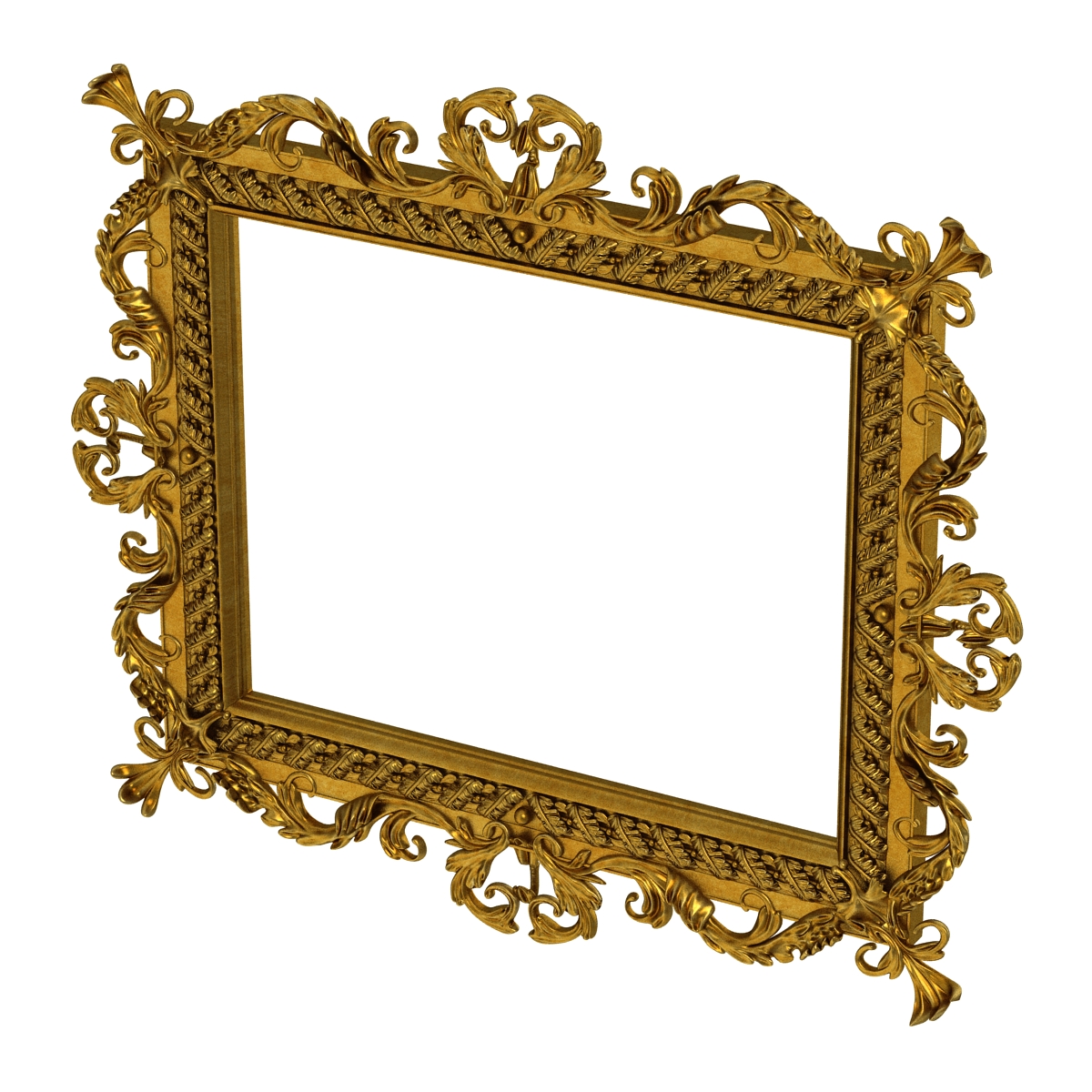 3D Baroque Picture Frame