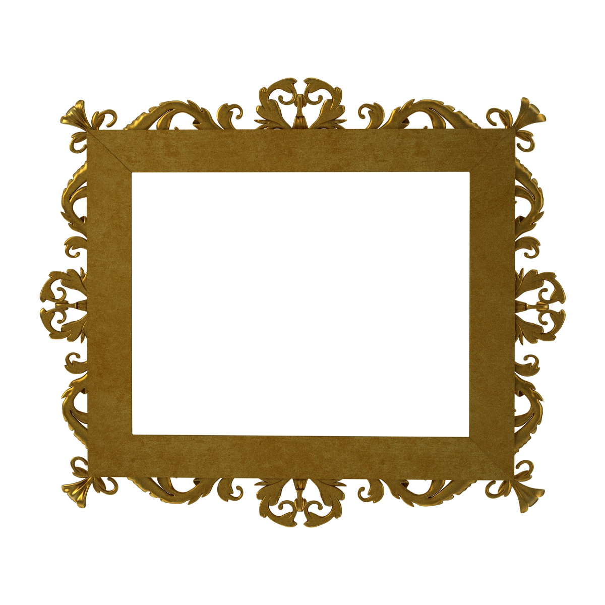 3D Baroque Picture Frame