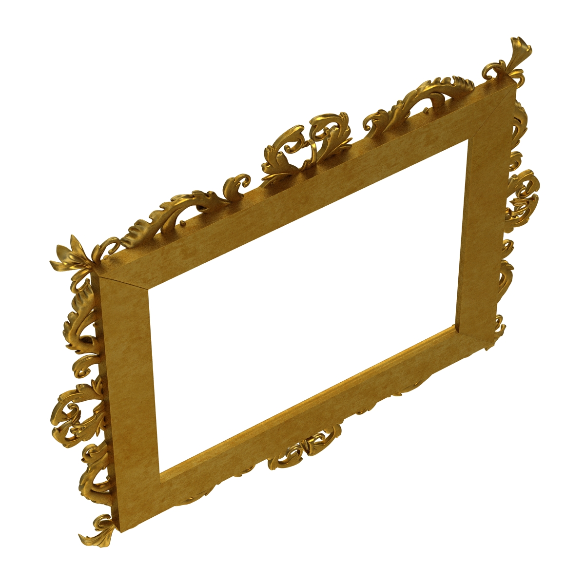 3D Baroque Picture Frame