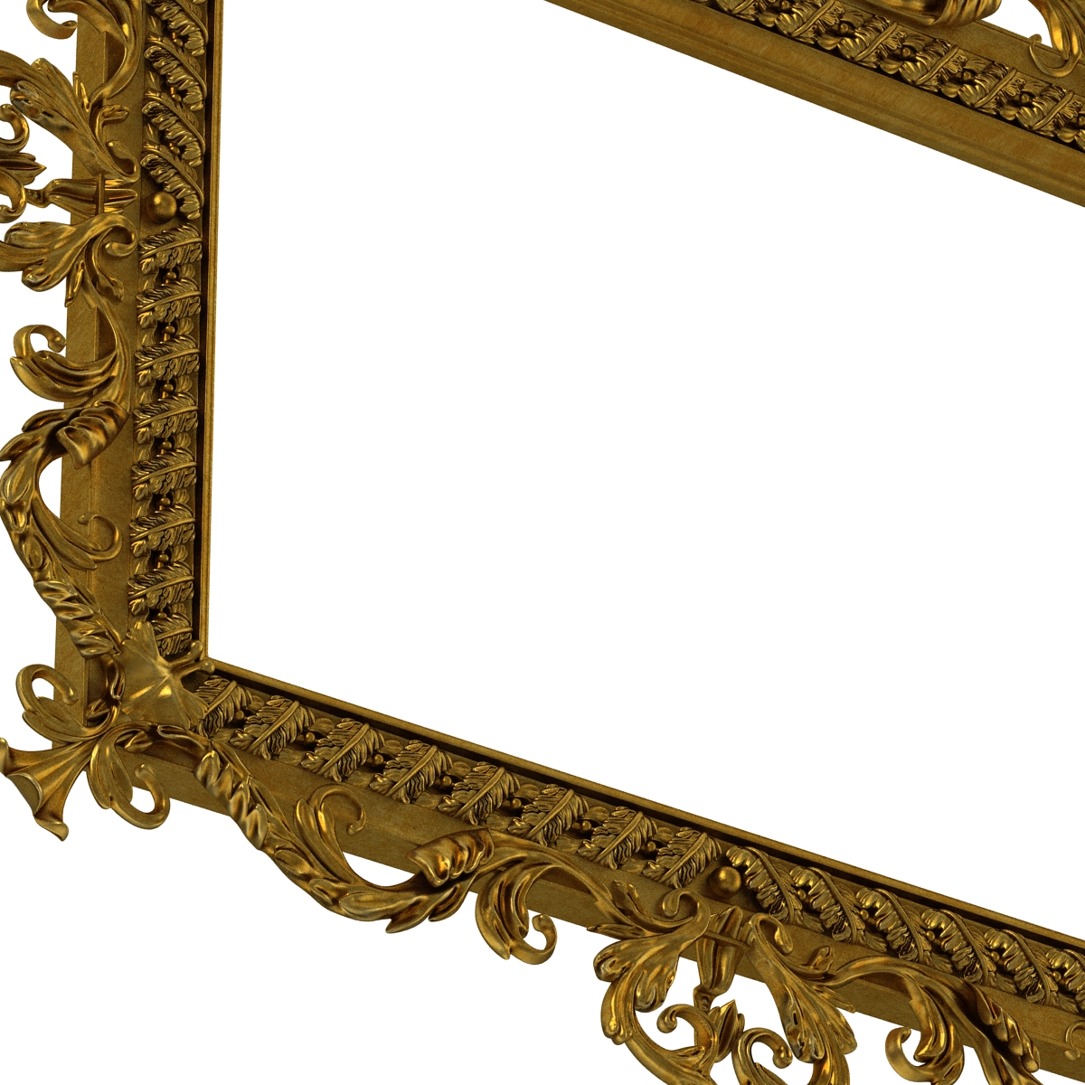 3D Baroque Picture Frame