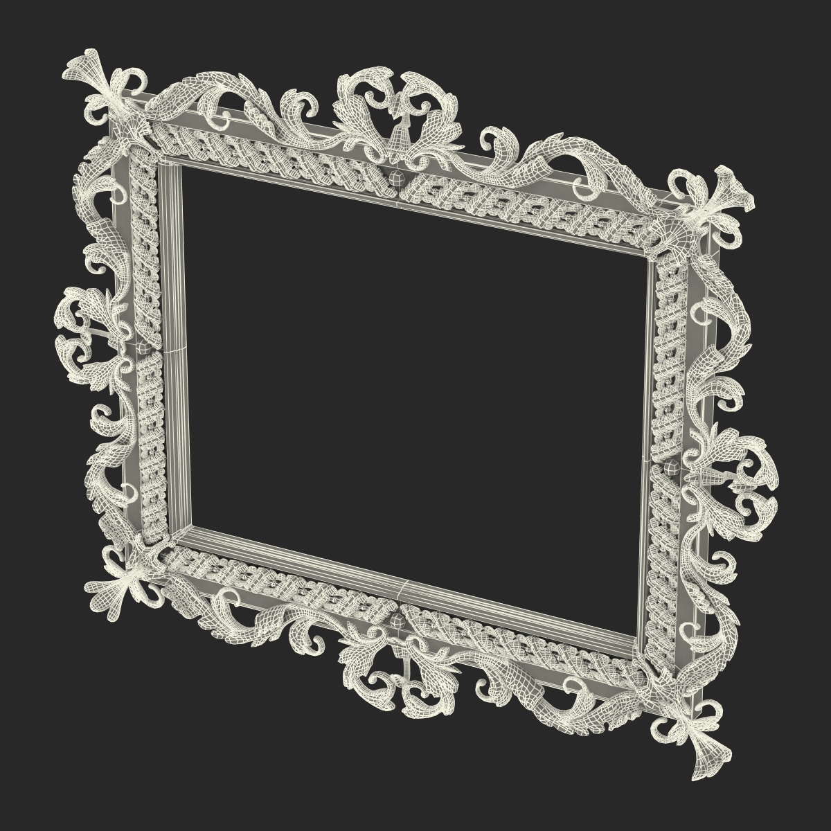 3D Baroque Picture Frame