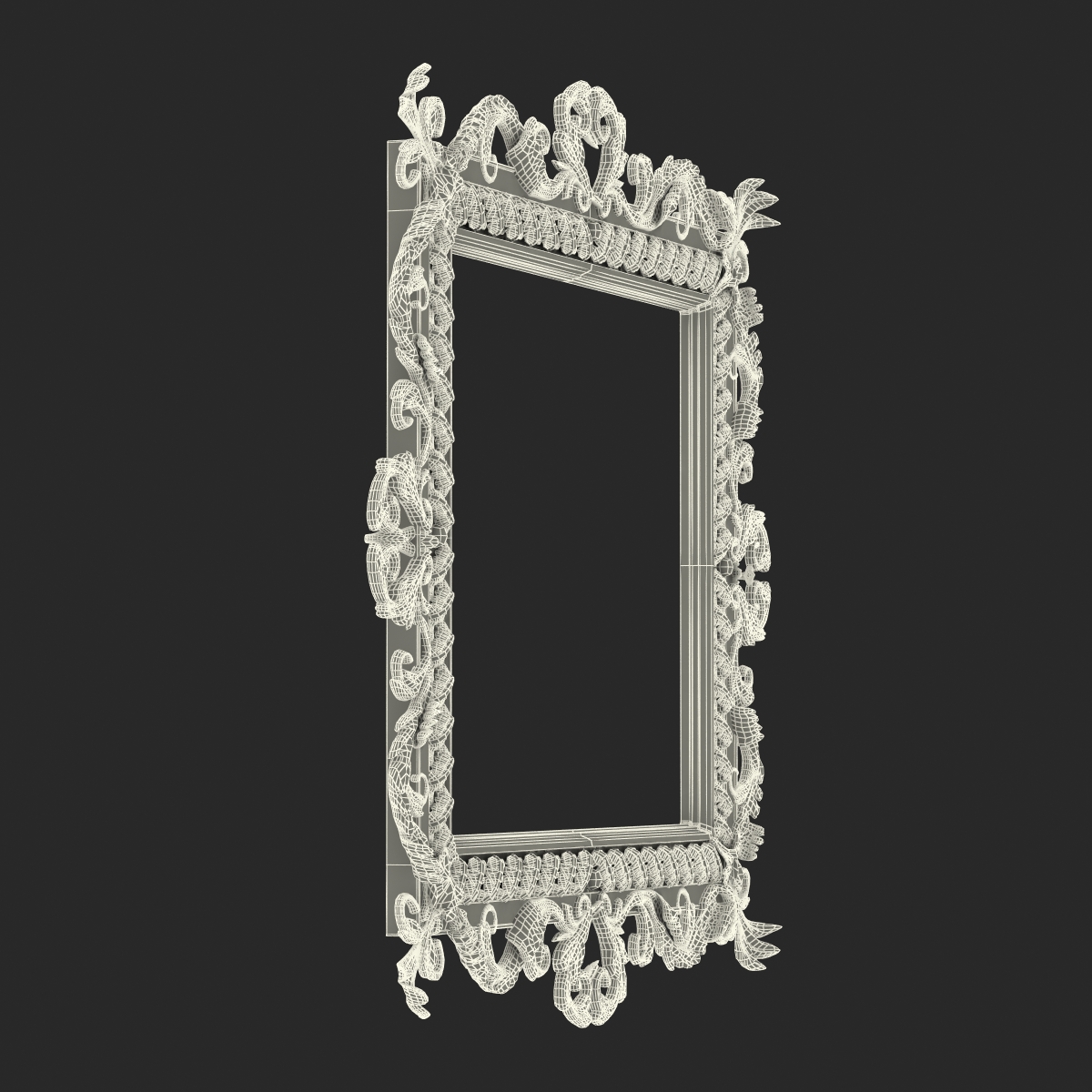 3D Baroque Picture Frame