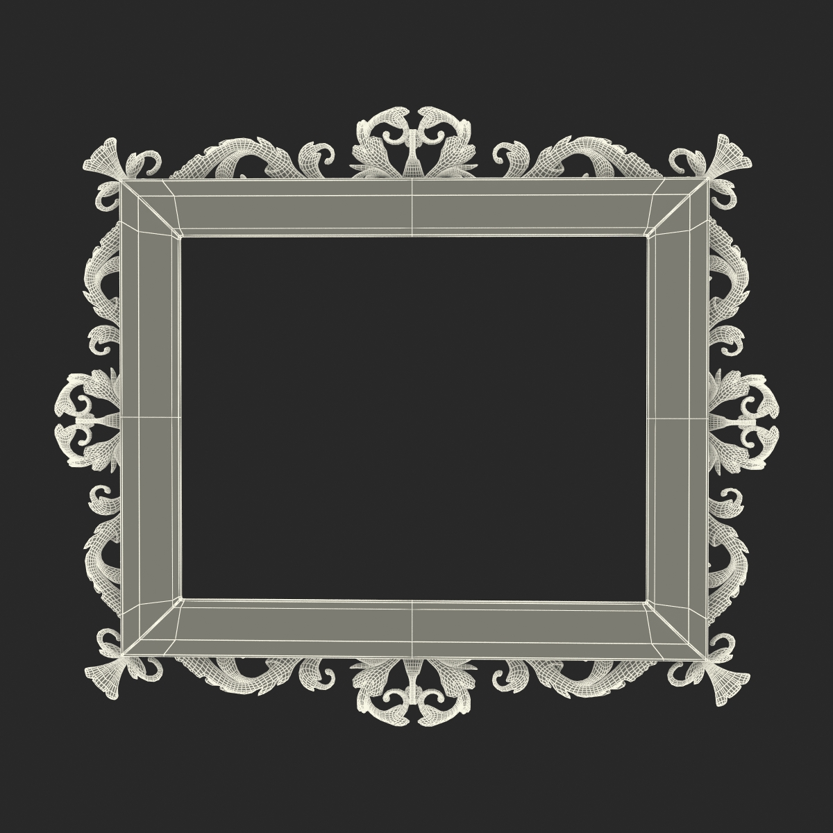 3D Baroque Picture Frame