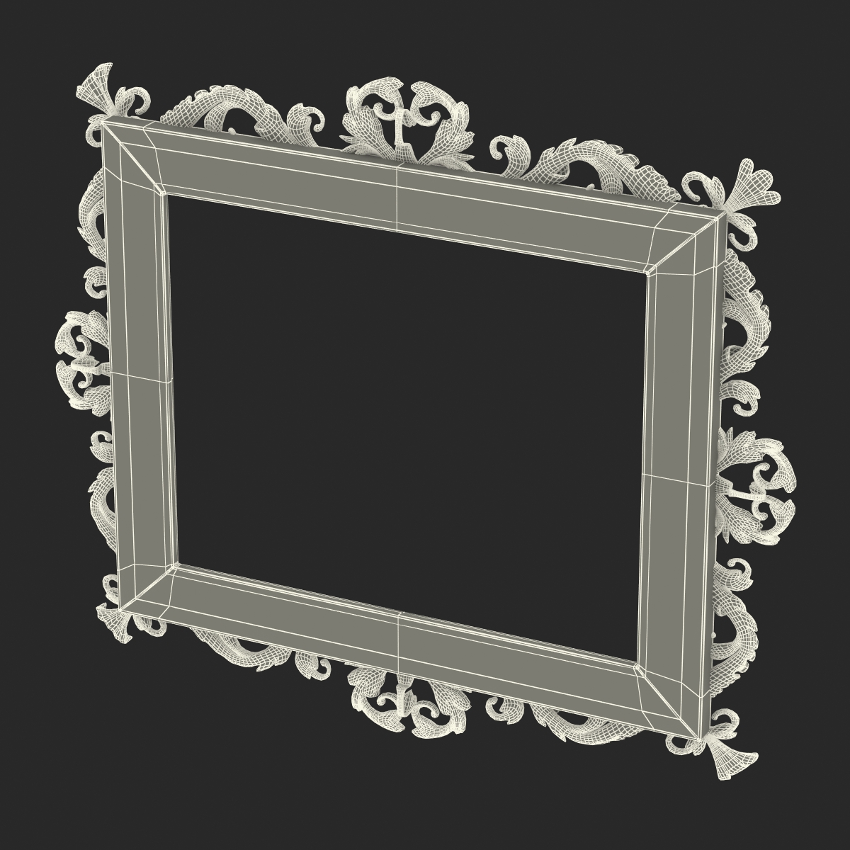 3D Baroque Picture Frame