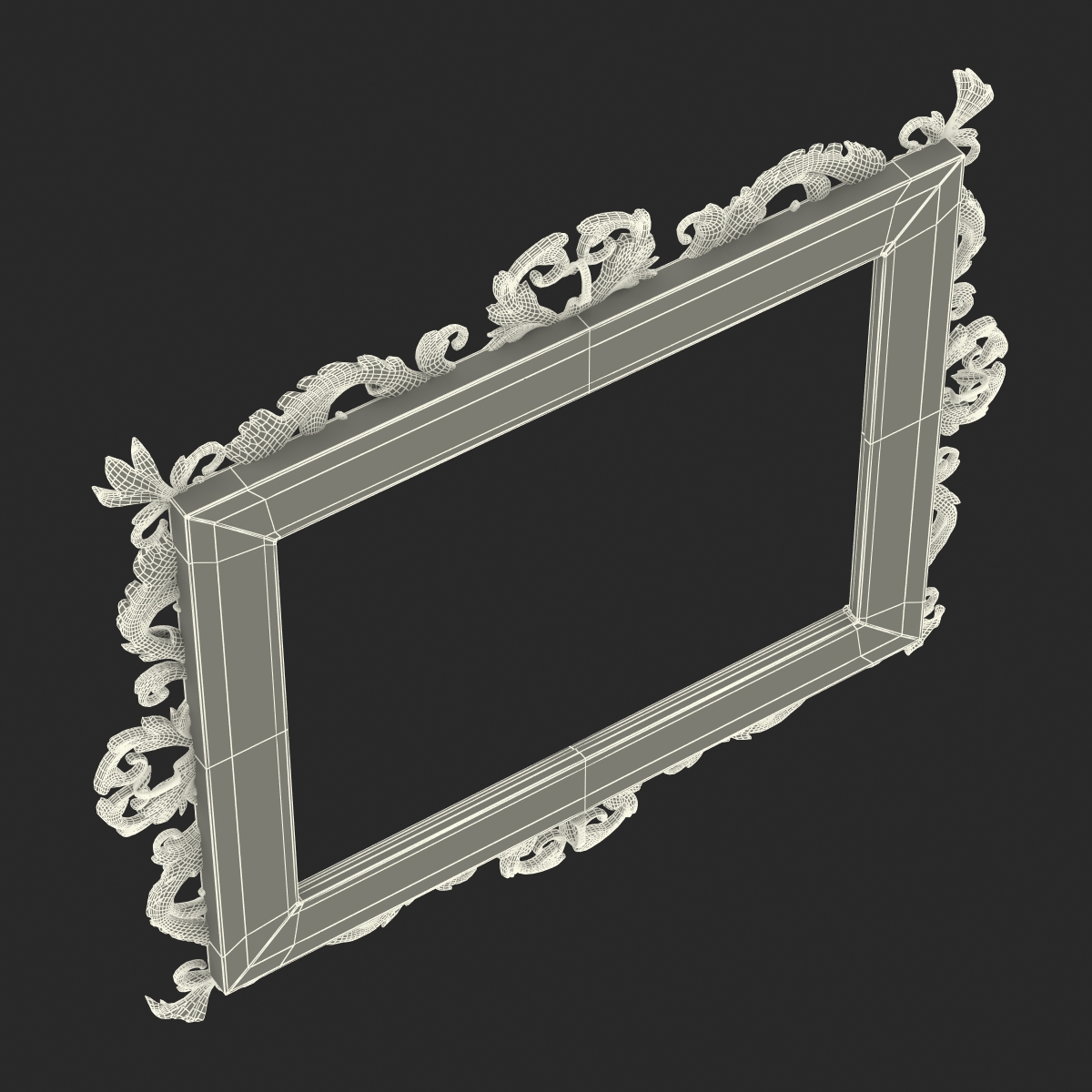 3D Baroque Picture Frame