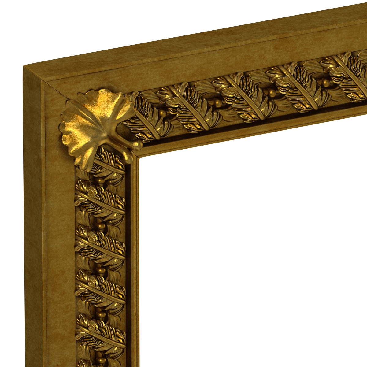 3D Baroque Picture Frame 8 model