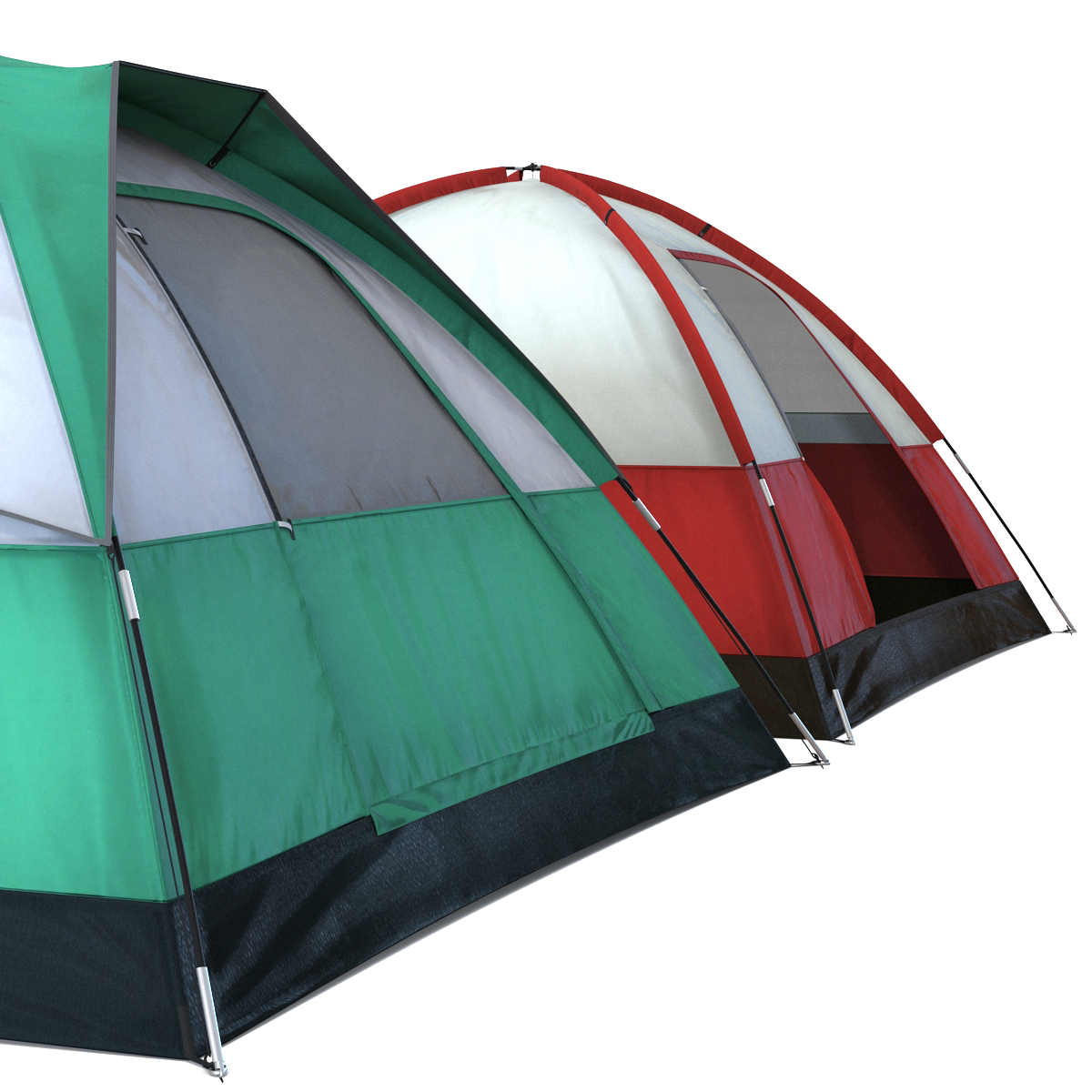 Camping Tents Set 3D