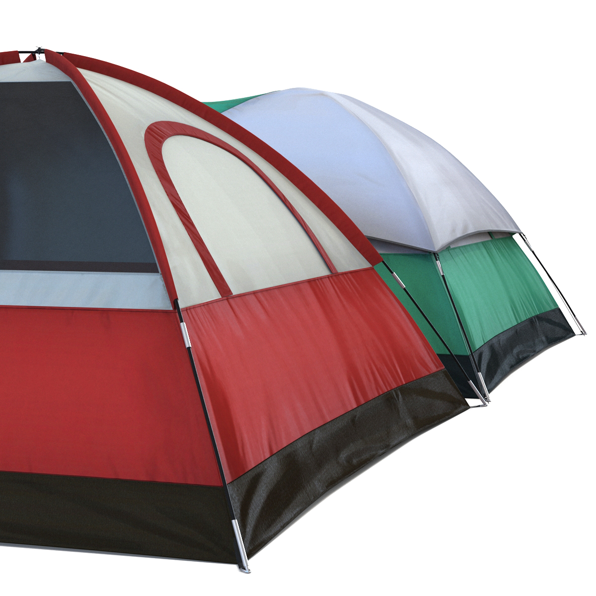 Camping Tents Set 3D