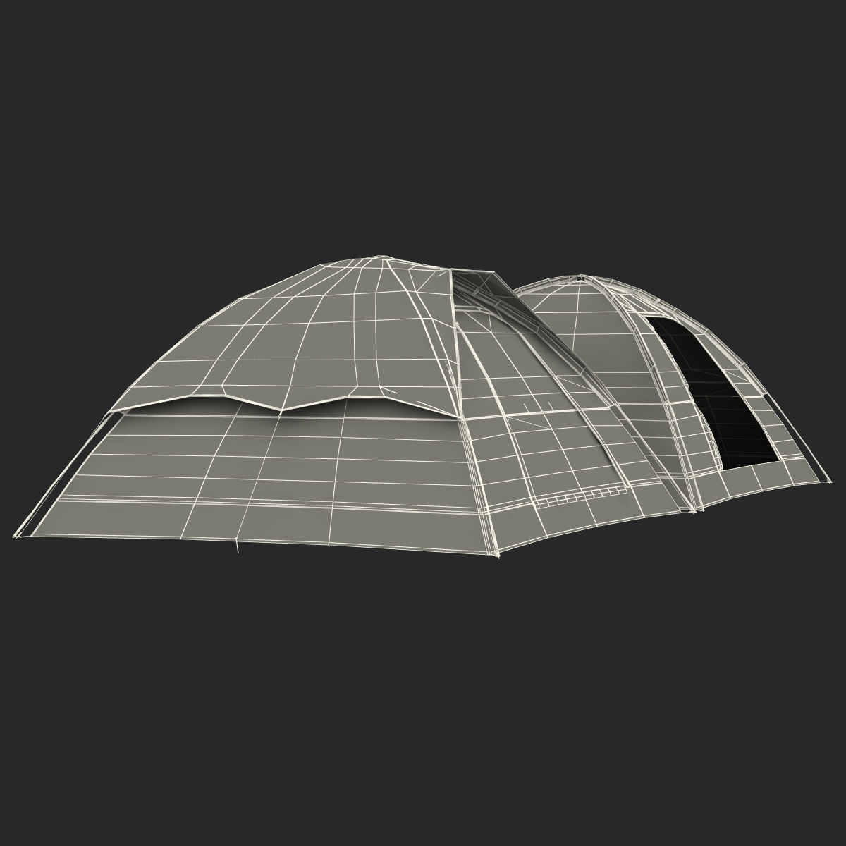 Camping Tents Set 3D