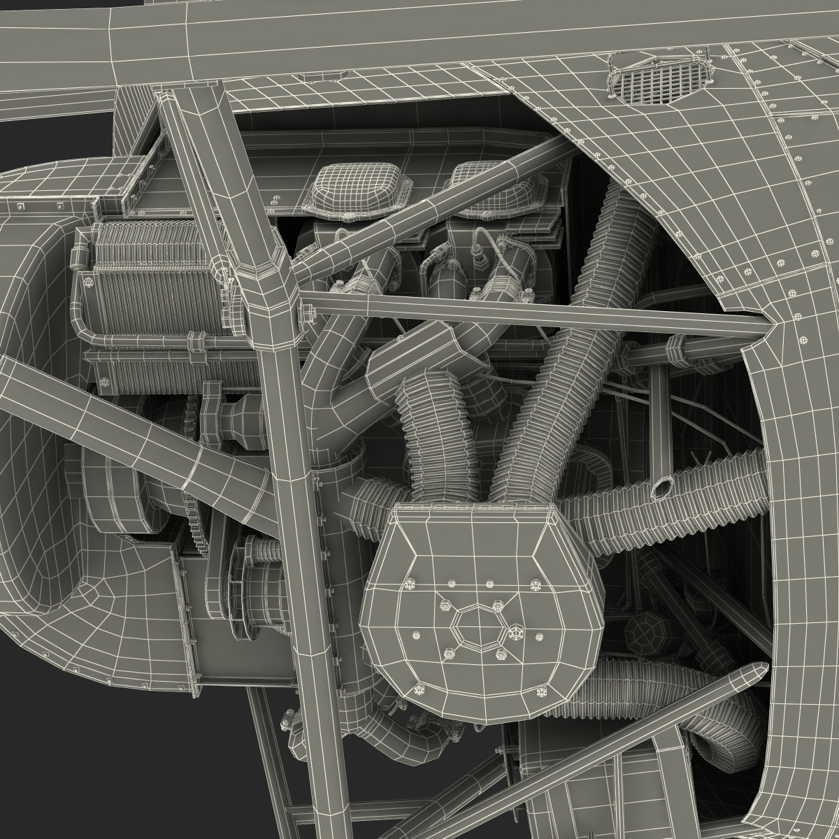 3D model Helicopter Robinson R22 Rigged