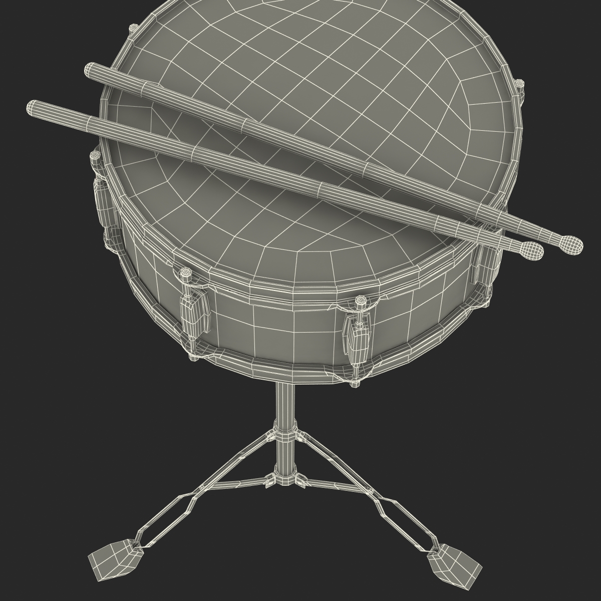 Snare Drum Set 3D model