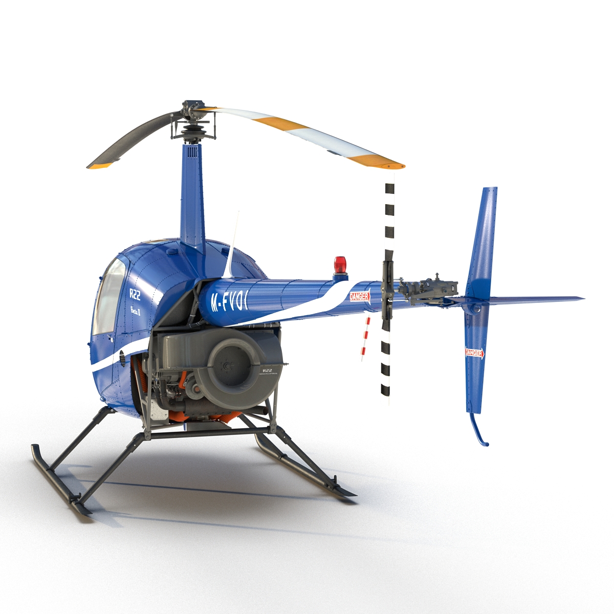 3D Helicopter Robinson R22 model