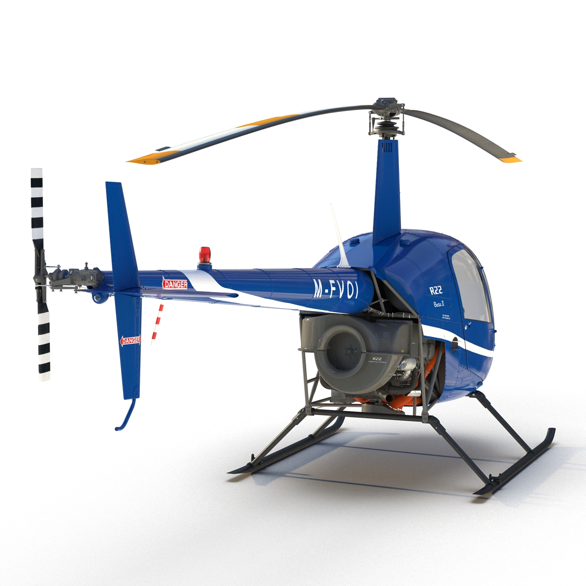 3D Helicopter Robinson R22 model