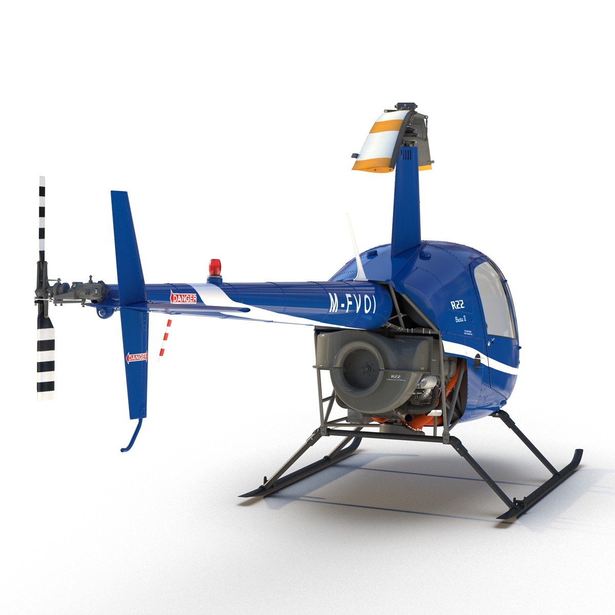 3D Helicopter Robinson R22 model