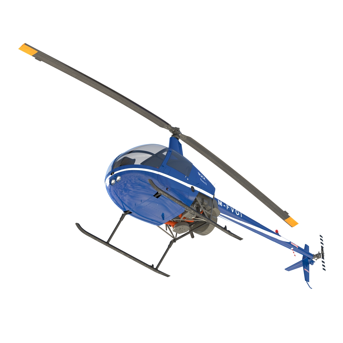 3D Helicopter Robinson R22 model