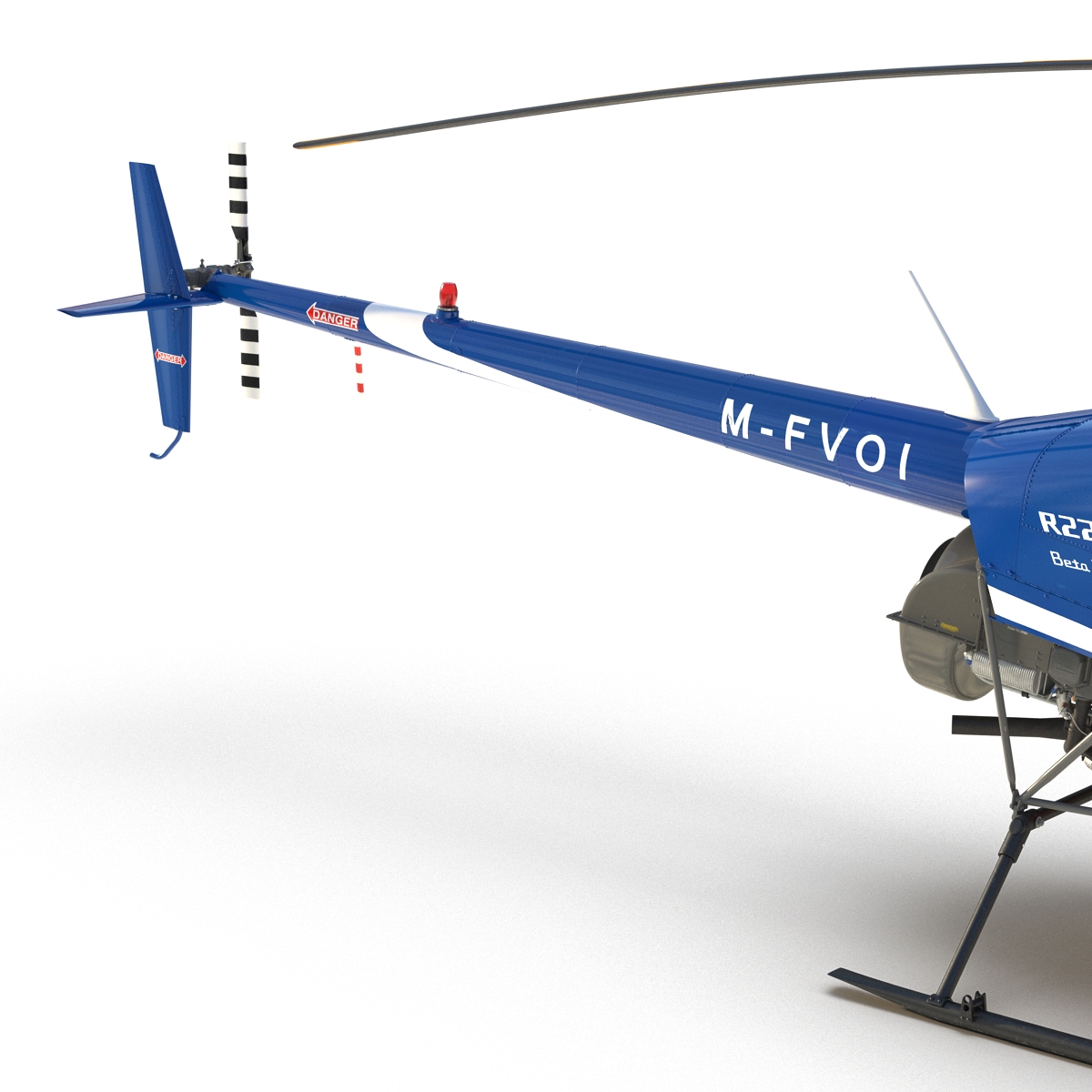 3D Helicopter Robinson R22 model