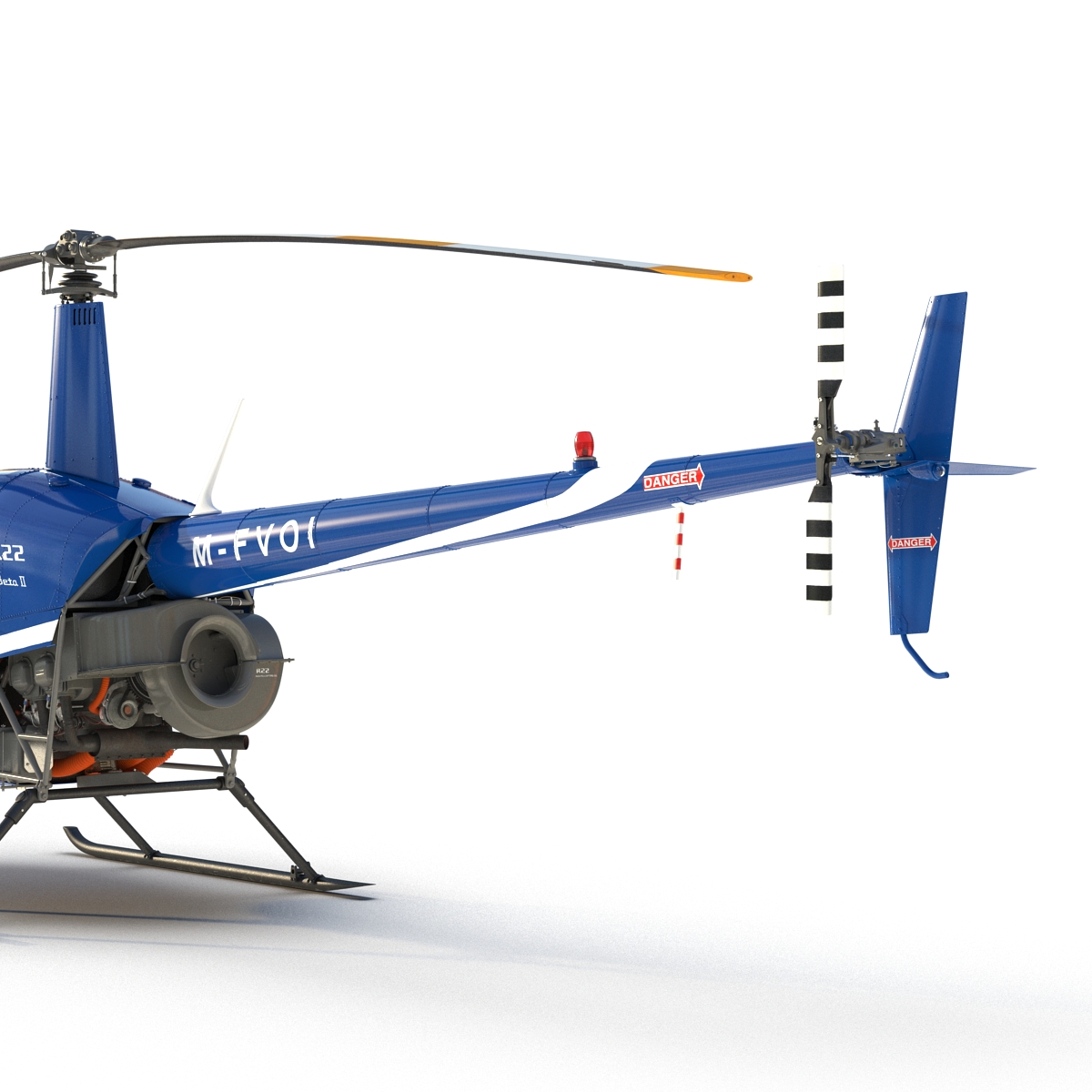 3D Helicopter Robinson R22 model