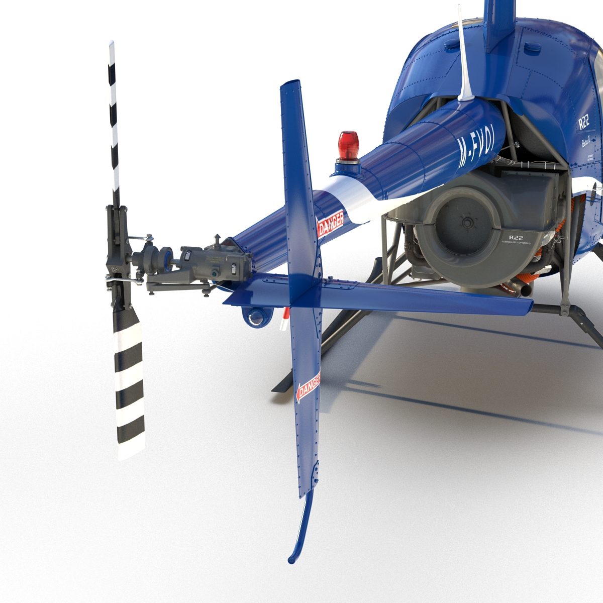 3D Helicopter Robinson R22 model