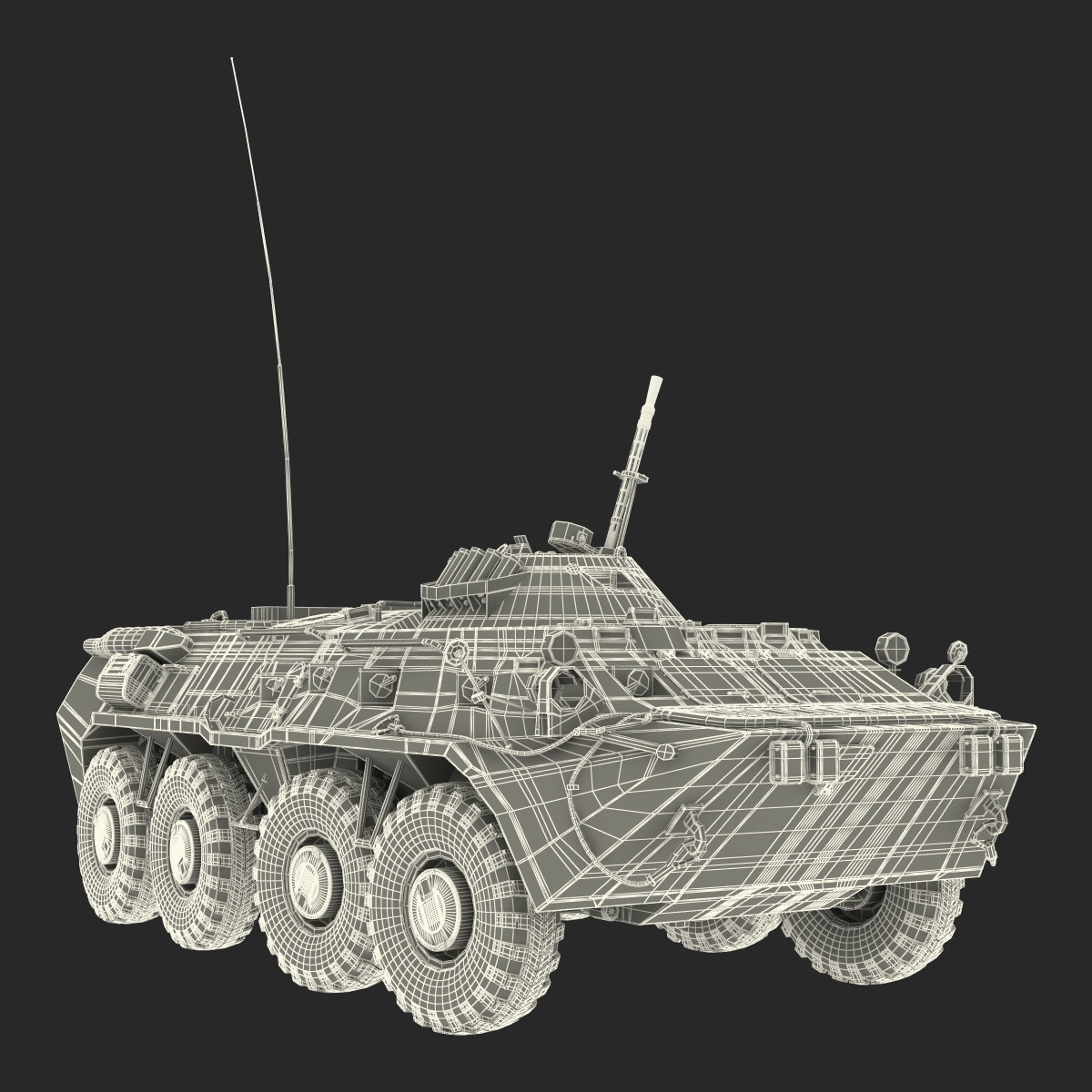 3D model BTR 80