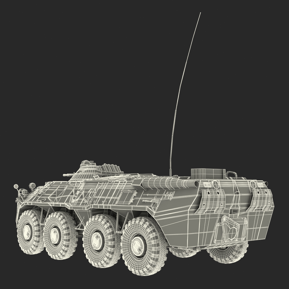 3D model BTR 80