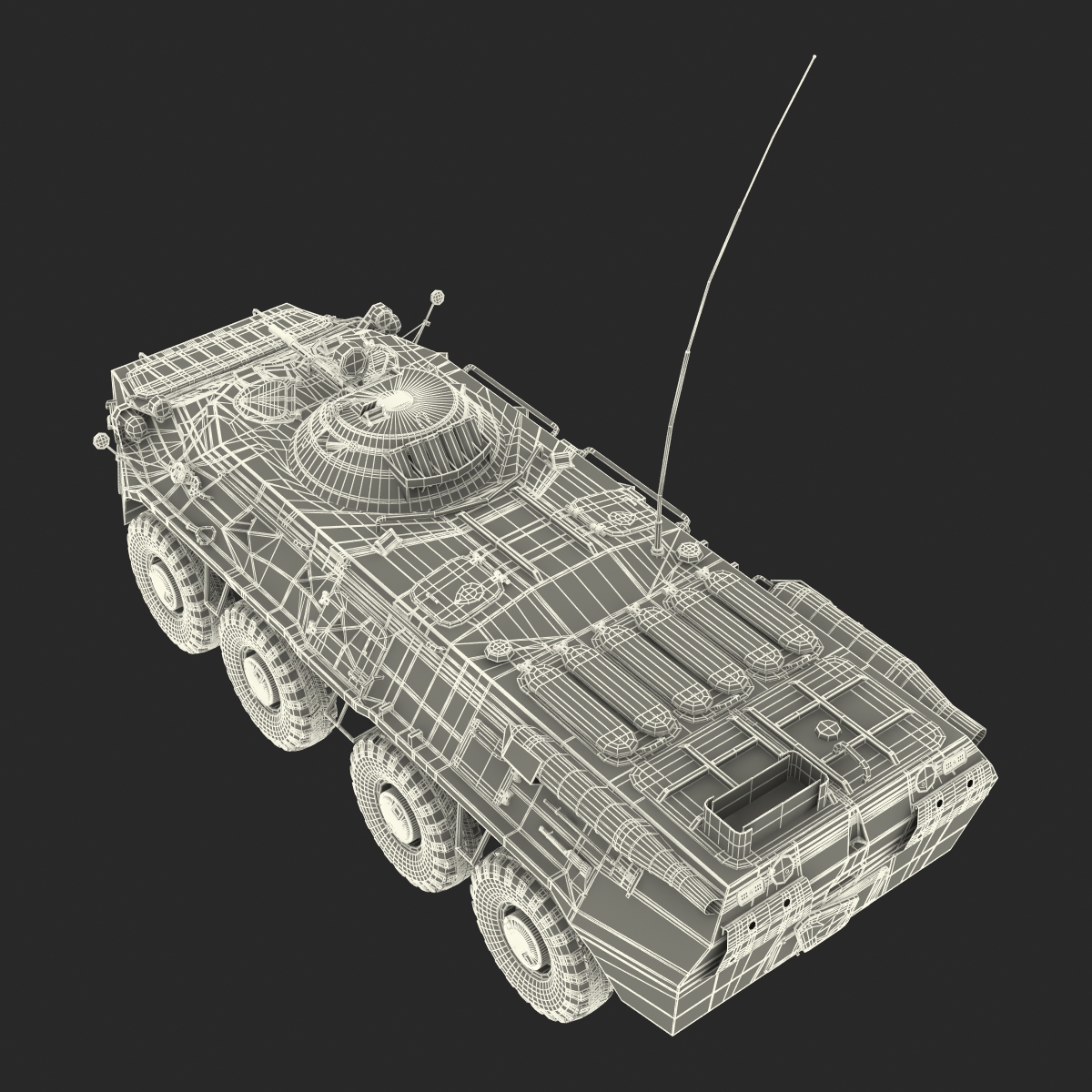 3D model BTR 80