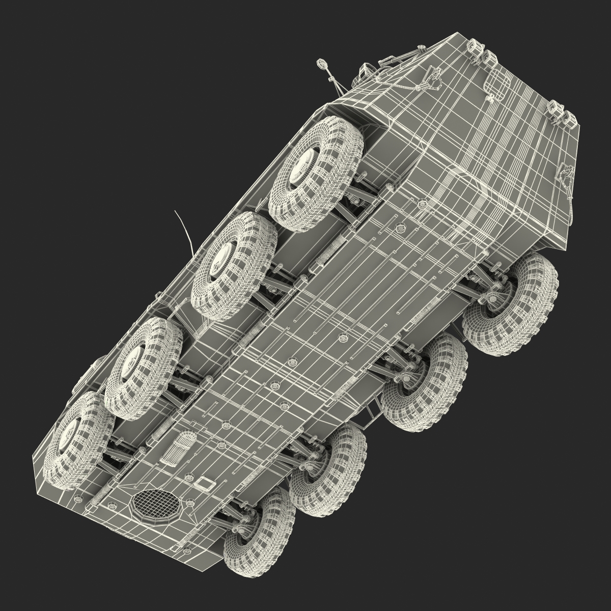 3D model BTR 80