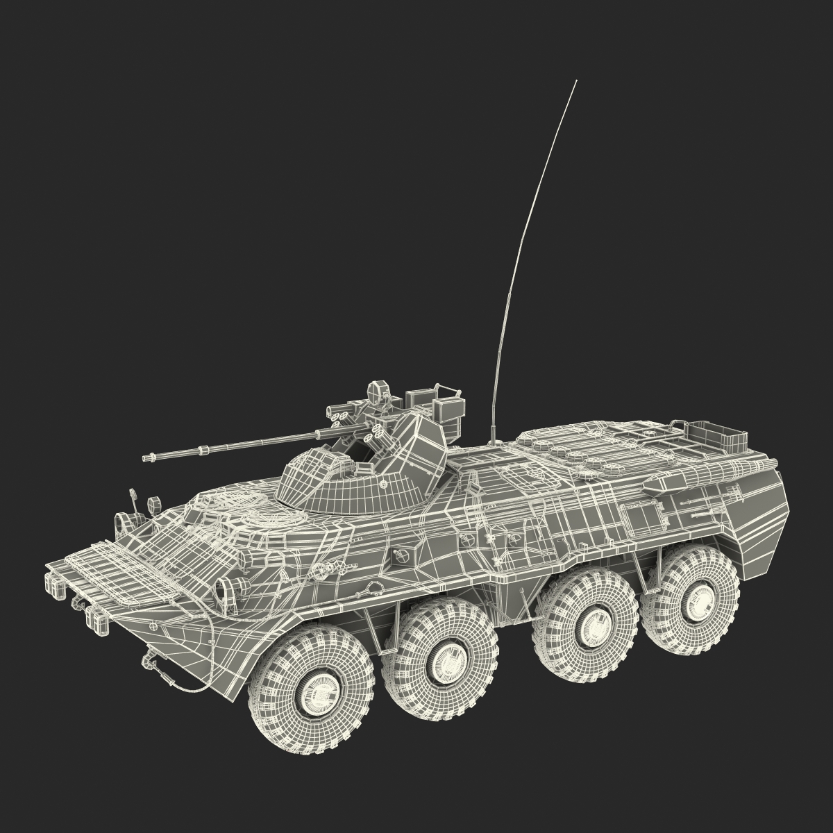 BTR 80A 3D model