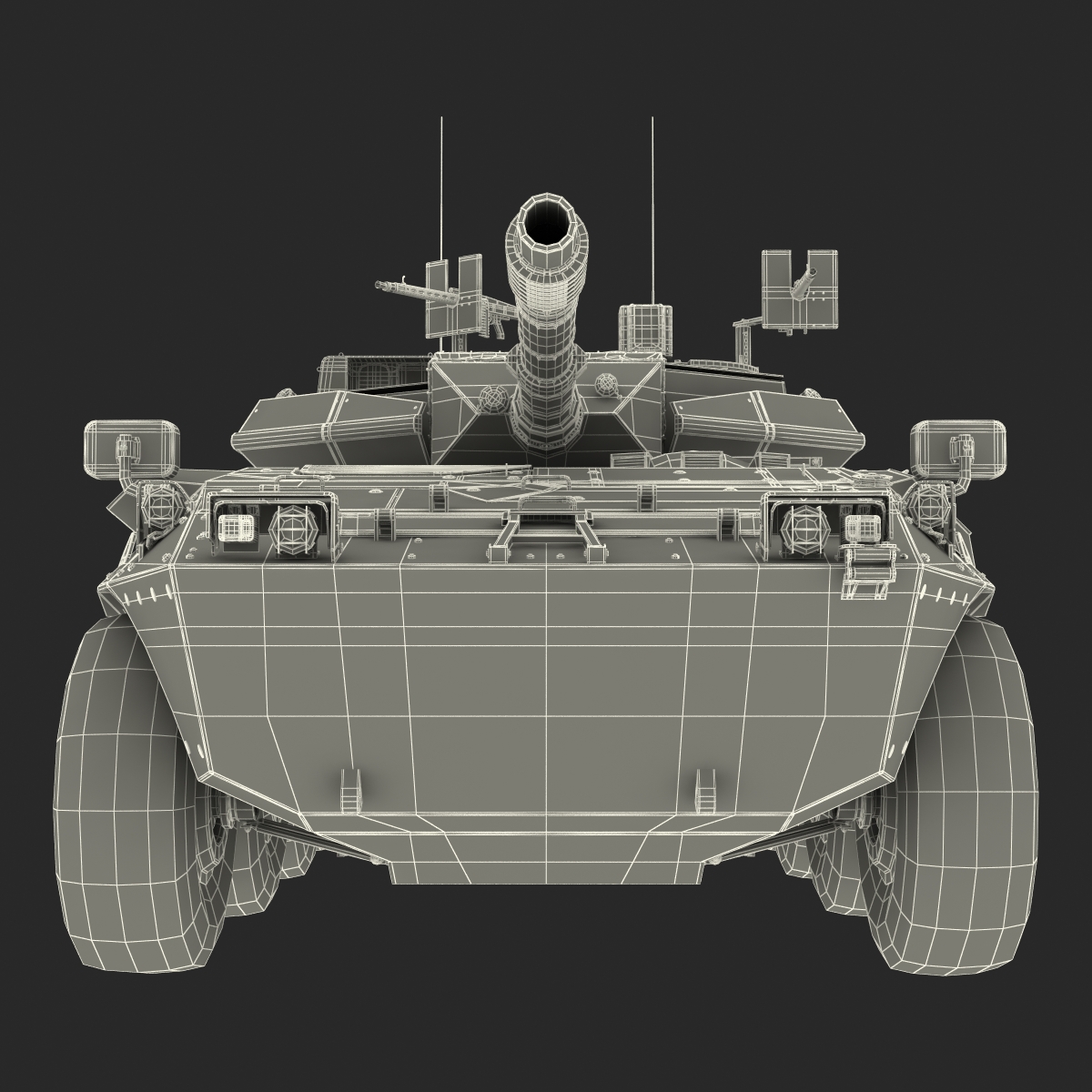 Wheeled Tank Destroyer B1 Centauro 3D model