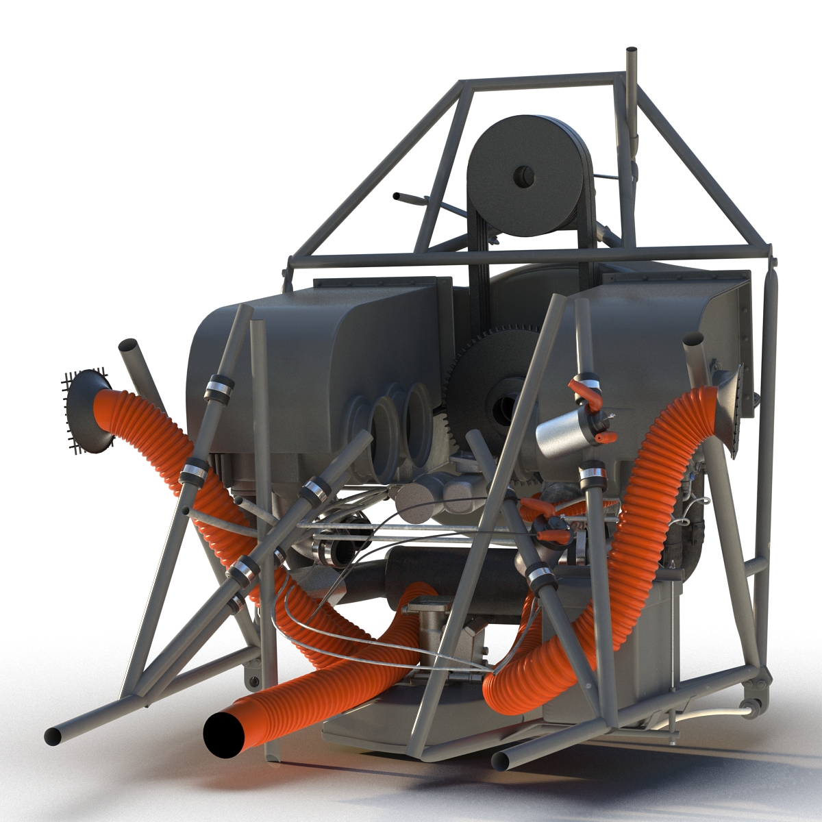 3D Light Helicopter Engine model