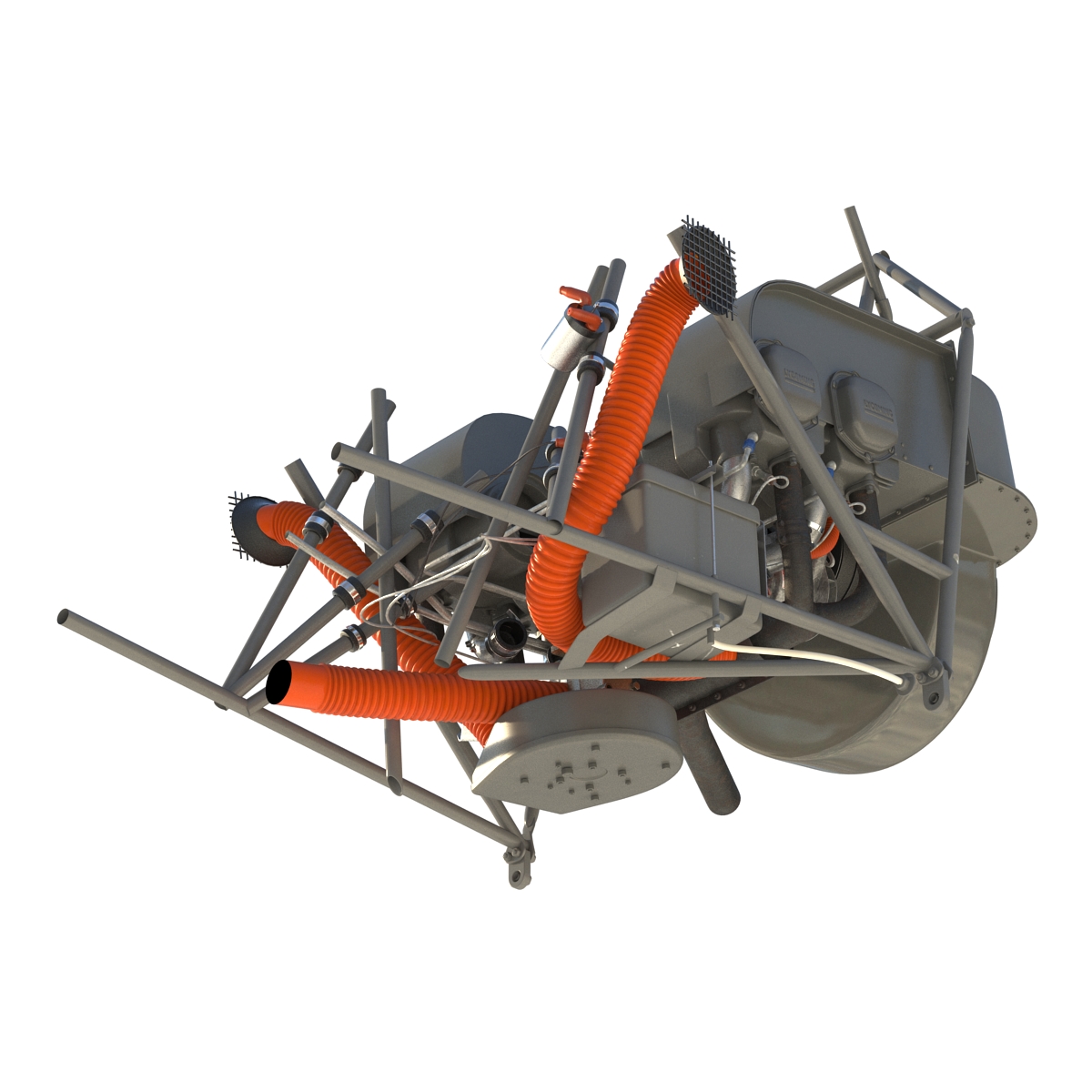 3D Light Helicopter Engine model