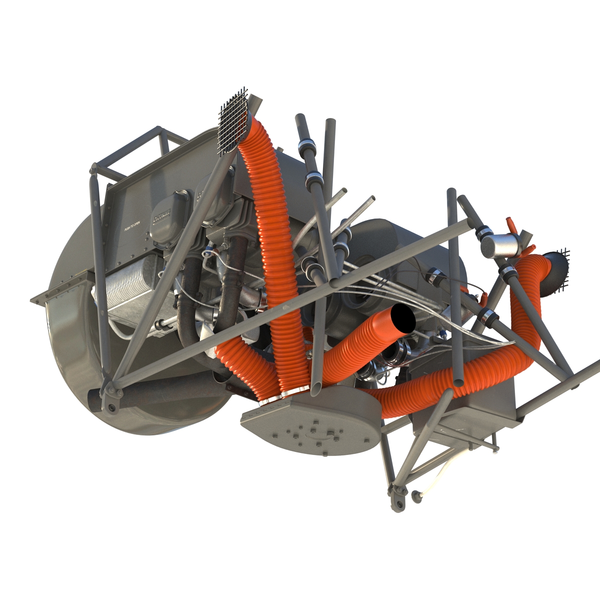 3D Light Helicopter Engine model