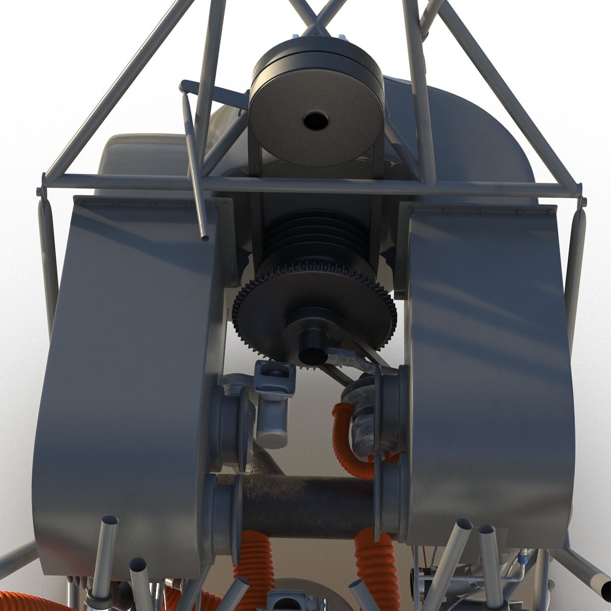 3D Light Helicopter Engine model