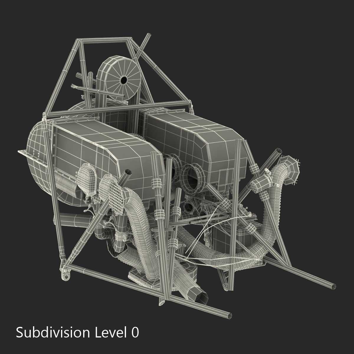 3D Light Helicopter Engine model